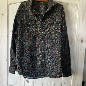 Men's Paisley Button-Down Shirt